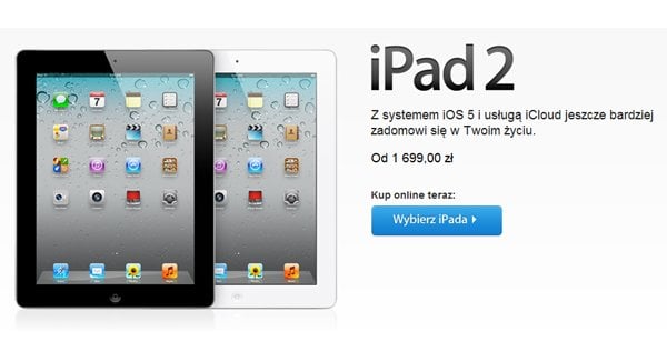 Во время премьеры   новый iPad   цена была снижена   iPad 2   за 100 долларов, благодаря чему вы можете купить его в Польше всего за 1699 злотых